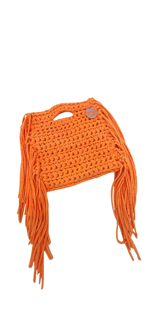 ReLoved Fringe Bag - Naranja