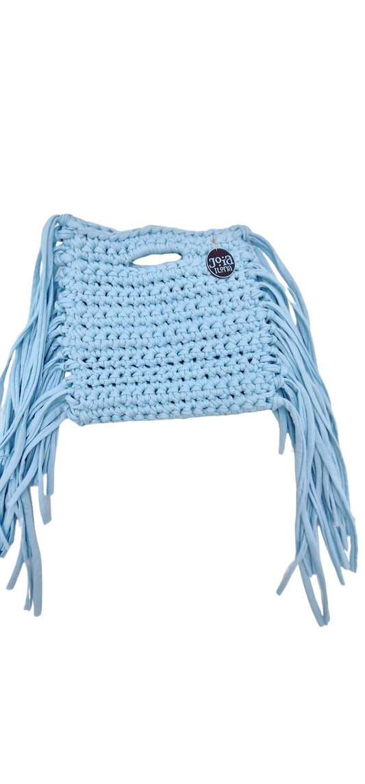 ReLoved Fringe Bag - Blue Naya